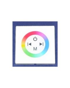 12V 24V White Shell Wall Mount Touch Panel RGB Embed LED Controller