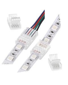 2/3/4 Pin Solderless Connector 8mm 10mm For Led Strip Quick Connectors 5PCS