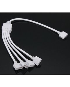 30CM 5Pin 1 To 2/3/4 Port Splitter Cable Connector For RGBW Strip 5Pcs