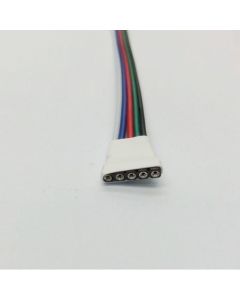 5 Pin Connector RGBW Strip Wire Connecting for LED Light 10Pcs