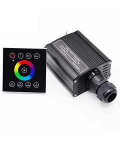 16W RGBW Fiber Optic Light Engine Wall Switch Touch Controller 2.4G Wireless LED Light Source Star Ceiling Light