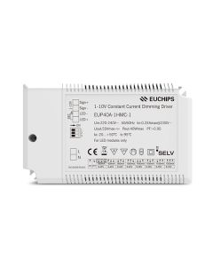 EUP40A-1HMC-1 Euchips 40W 850-1200mA 1ch 0/1-10V CC Led Driver