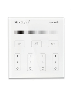 T1 MiBoxer 2.4G 4 Zones Dimming Panel Remote Control Brightness Dimmer Controller