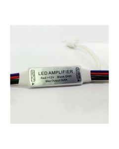 Mini RGB LED Amplifier 4 Pin Cable with Power Connector DC12V 24V 5pcs