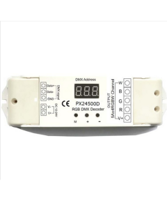 PX24500D DMX512 12V 24V 4 Channels Constant Voltage Decoder Euchips Controller