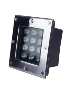 12W Inground High Power LED In-Ground Well Landscape Underground Light Square
