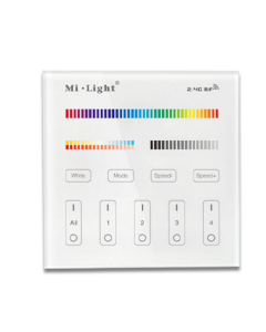 B4 MiBoxer Mi.Light 4-Zone RGB+CCT Touch Panel Wall Controller RGBWW Control